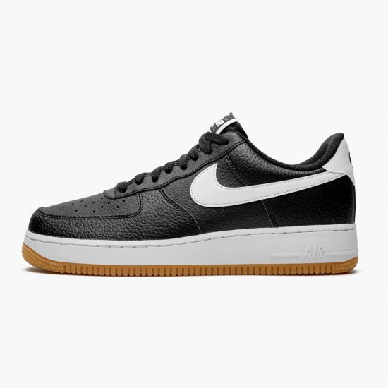 Nike Air Force 1 07 Sort Hvid Gum CI0057 002 Dame/Herre