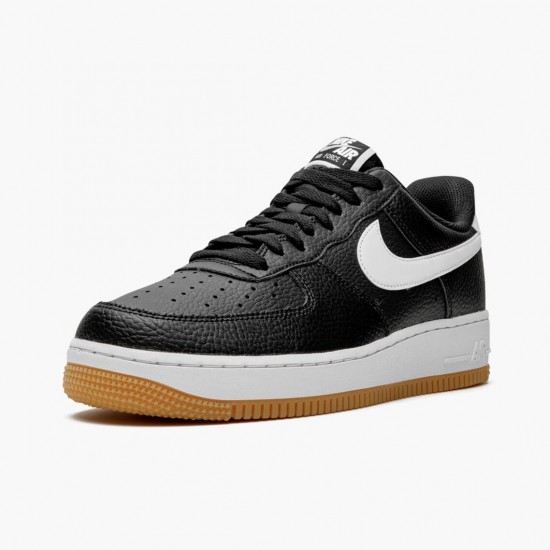 Nike Air Force 1 07 Sort Hvid Gum CI0057 002 Dame/Herre