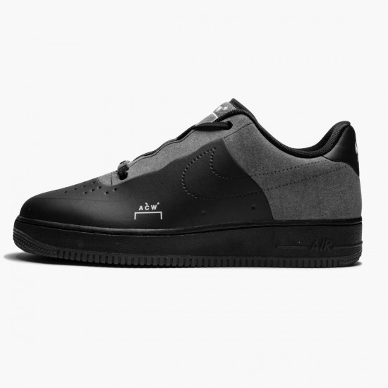 Nike Air Force 1 Low A Cold Wall Sort BQ6924 001 Dame/Herre