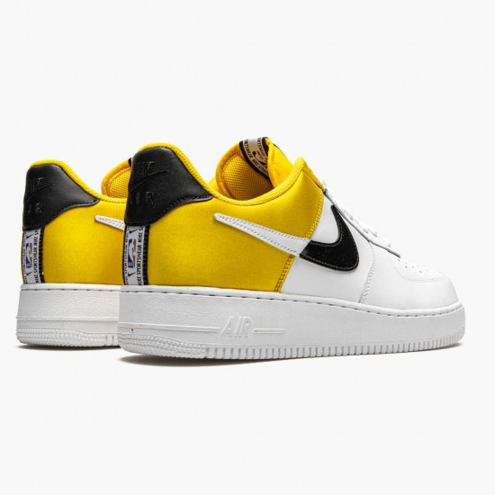 Nike Air Force 1 Low Amarillo Satin BQ4420 700 Dame/Herre