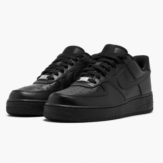 Nike Air Force 1 Low Sort 2019 315115 038 Dame/Herre