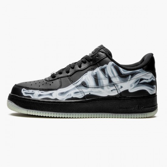 Nike Air Force 1 Low Sort Skeleton BQ7541 001 Herre