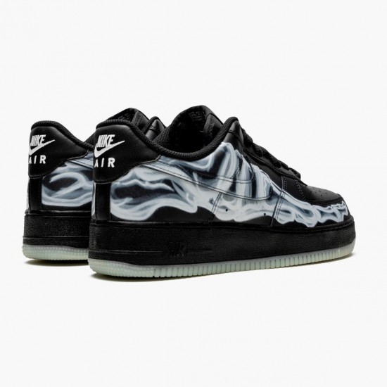 Nike Air Force 1 Low Sort Skeleton BQ7541 001 Herre