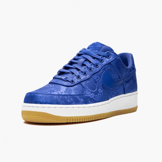 Nike Air Force 1 Low CLOT Blå Silk CJ5290 400 Dame/Herre