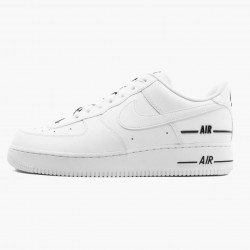 Nike Air Force 1 Low Double Air Low Hvid Sort CJ1379 100 Dame/Herre