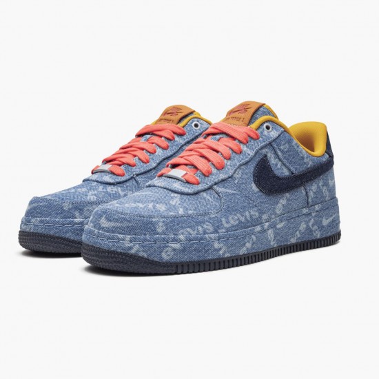 Nike Air Force 1 Low Exclusive Denim CV0670 447 Dame/Herre