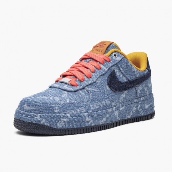 Nike Air Force 1 Low Exclusive Denim CV0670 447 Dame/Herre