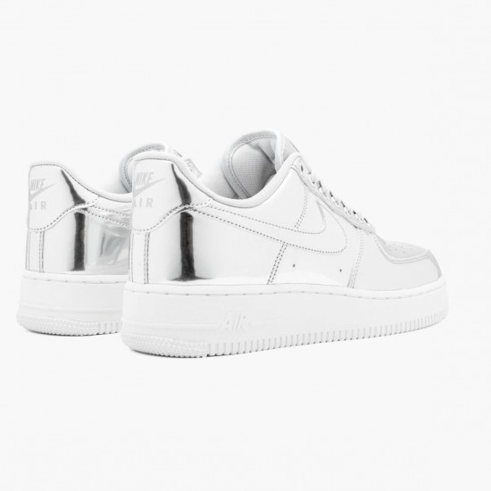 Nike Air Force 1 Low Metallic Chrome CQ6566 001 Dame/Herre