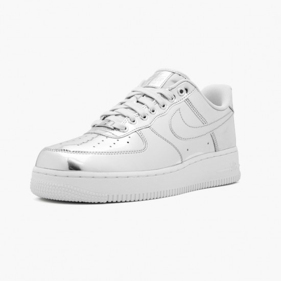 Nike Air Force 1 Low Metallic Chrome CQ6566 001 Dame/Herre