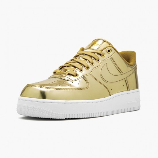 Nike Air Force 1 Low Metallic Guld CQ6566 700 Dame/Herre