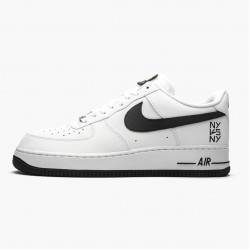 Nike Air Force 1 Low NY vs NY Hvid Sort CW7297 100 Dame/Herre