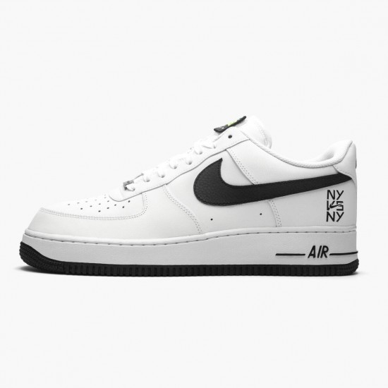 Nike Air Force 1 Low NY vs NY Hvid Sort CW7297 100 Dame/Herre