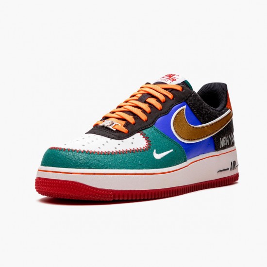 Nike Air Force 1 Low NYC City of Athletes CT3610 100 Dame/Herre