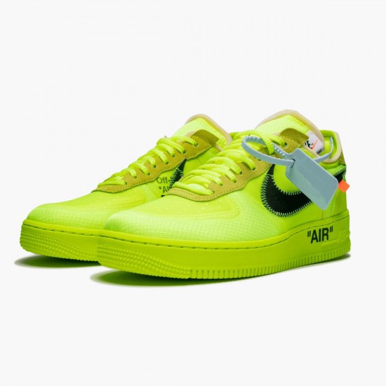 Nike Air Force 1 Low Off Hvid Volt AO4606 700 Dame/Herre