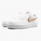 Nike Air Force 1 Low Oversized Swoosh Hvid Orange Peel AO2441 102 Dame/Herre