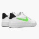 Nike Air Force 1 Low Removable Swoosh Hvid Grøn Strike AR7446 100 Dame/Herre