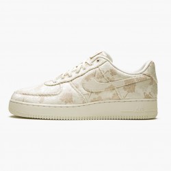 Nike Air Force 1 Low Satin Floral Pale Ivory AT4144 100 Dame/Herre