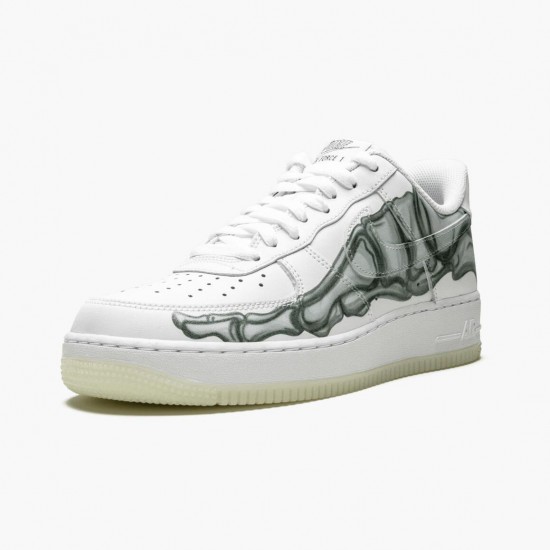 Nike Air Force 1 Low Skeleton Halloween BQ7541 100 Dame/Herre