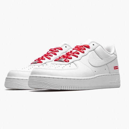 Nike Air Force 1 Low Supreme Hvid CU9225 100 Dame/Herre