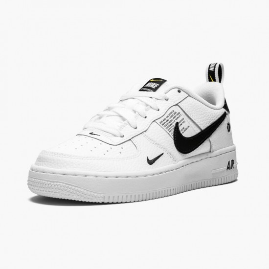 Nike Air Force 1 Low Utility Hvid Sort AR1708 100 Dame/Herre