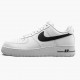 Nike Air Force 1 Low Hvid Sort CJ0952 100 Dame/Herre