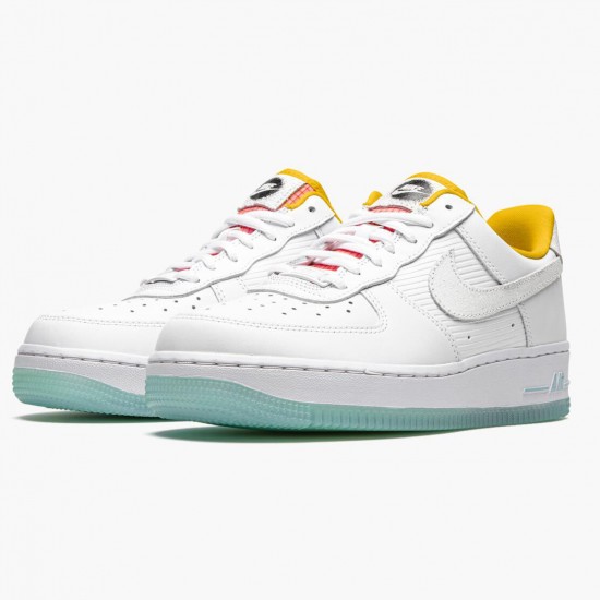 Nike Air Force 1 Low Hvid Dark Sulfur CZ8132 100 Dame/Herre