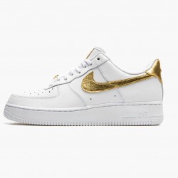 Nike Air Force 1 Low Hvid Metallic Guld DC2181 100 Dame/Herre