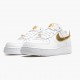 Nike Air Force 1 Low Hvid Metallic Guld DC2181 100 Dame/Herre