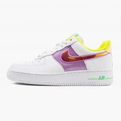 Nike Air Force 1 Low Hvid Multi Pastel CW5592 100 Dame/Herre