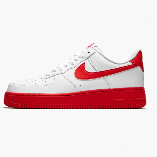 Nike Air Force 1 Low Hvid Rød Midsole CK7663 102 Dame/Herre