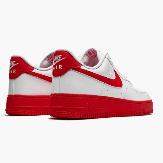 Nike Air Force 1 Low Hvid Rød Midsole CK7663 102 Dame/Herre