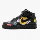 Nike Air Force 1 Mid Supreme NBA Sort AQ8017 001 Dame/Herre