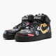 Nike Air Force 1 Mid Supreme NBA Sort AQ8017 001 Dame/Herre