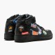 Nike Air Force 1 Mid Supreme NBA Sort AQ8017 001 Dame/Herre