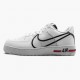 Nike Air Force 1 React Hvid Sort Rød CD4366 100 Dame/Herre