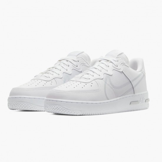 Nike Air Force 1 React Hvid CT1020 101 Dame/Herre