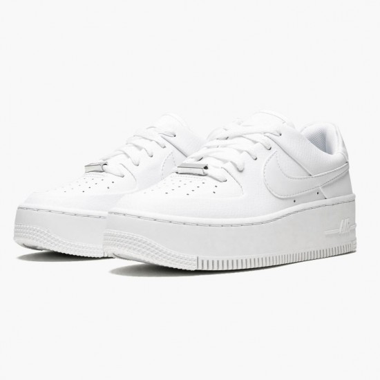 Nike Air Force 1 Sage Low Triple Hvid AR5339 100 Dame/Herre