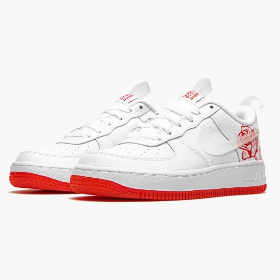 Nike Air Force 1 Satin Rose CN8534 100 Dame/Herre