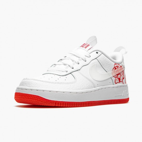 Nike Air Force 1 Satin Rose CN8534 100 Dame/Herre