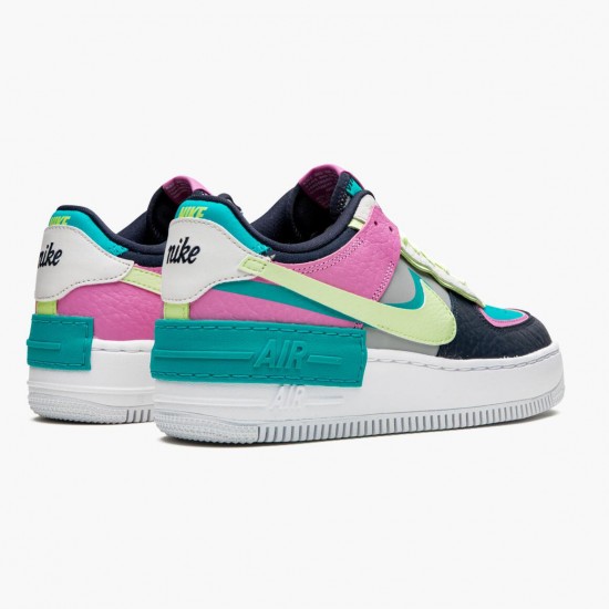 Nike Air Force 1 Shadow Barely Volt Oracle Aqua CK3172 001 Dame