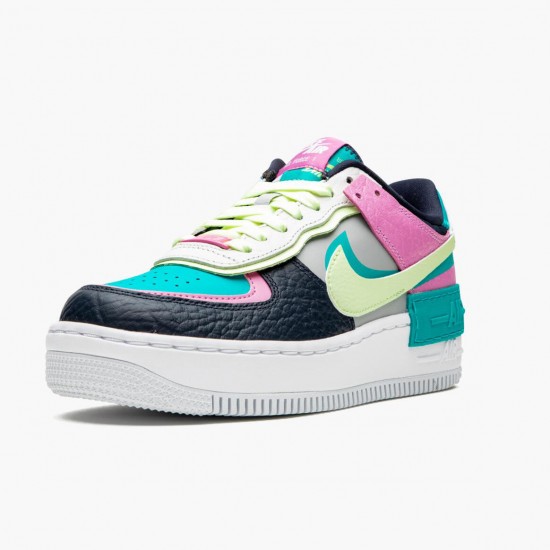 Nike Air Force 1 Shadow Barely Volt Oracle Aqua CK3172 001 Dame