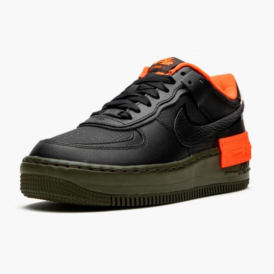 Nike Air Force 1 Shadow Sort Hyper Crimson Cargo Khaki CQ3317 001 Dame