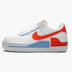 Nike Air Force 1 Shadow Summit Hvid Team Orange CQ9503 100 Dame/Herre