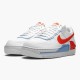 Nike Air Force 1 Shadow Summit Hvid Team Orange CQ9503 100 Dame/Herre