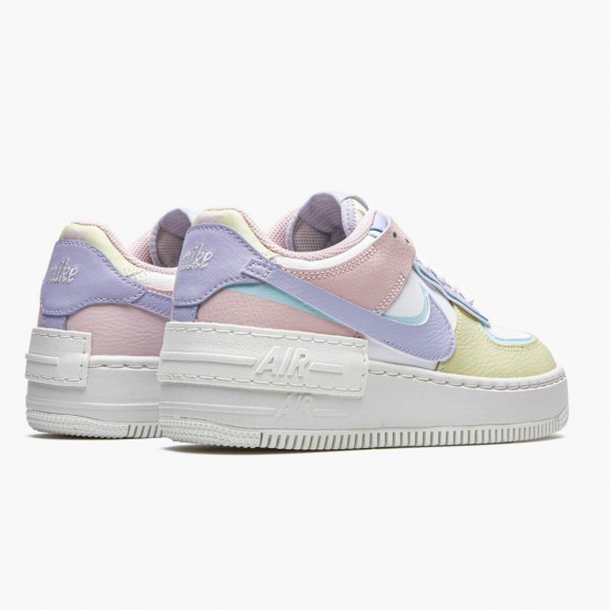 Nike Air Force 1 Shadow Hvid Glacier Blå Ghost CI0919 106 Dame