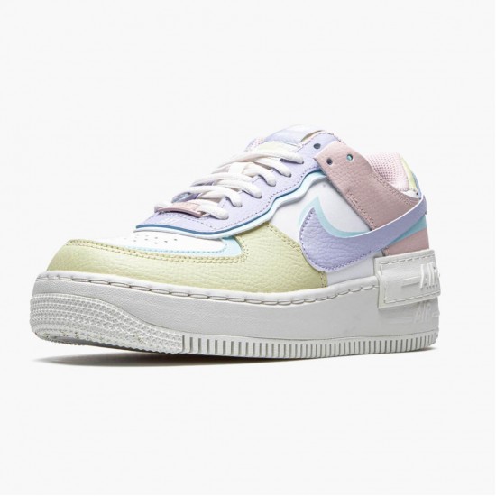 Nike Air Force 1 Shadow Hvid Glacier Blå Ghost CI0919 106 Dame