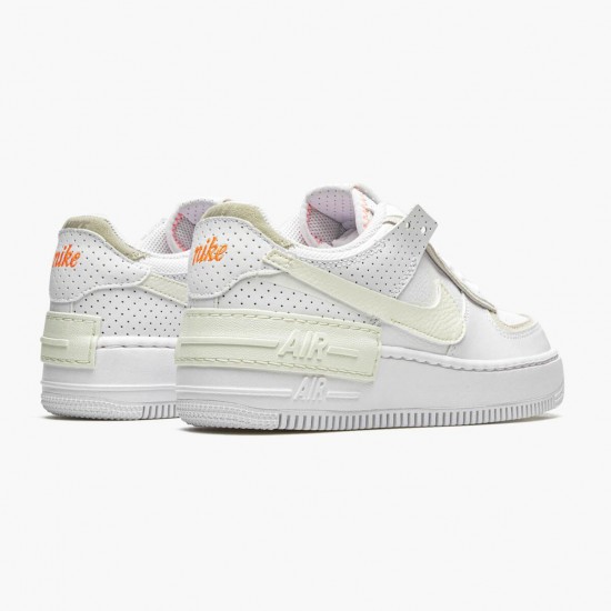 Nike Air Force 1 Shadow Hvid Stone Atomic Lyserød CZ8107 100 Dame/Herre