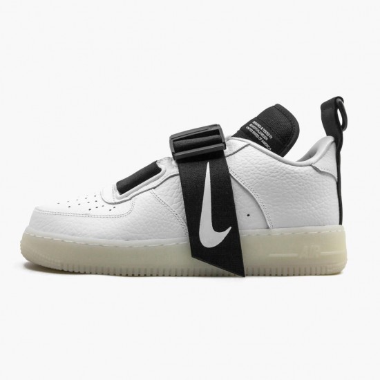 Nike Air Force 1 Utility Hvid Sort AV6247 100 Herre