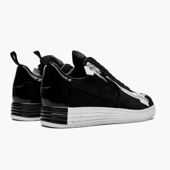 Nike Lunar Force 1 Low Acronym Sort Hvid 698699 001 Dame/Herre