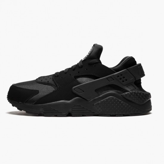 Nike Air Huarache Sort Sort Hvid 318429 003 Dame/Herre